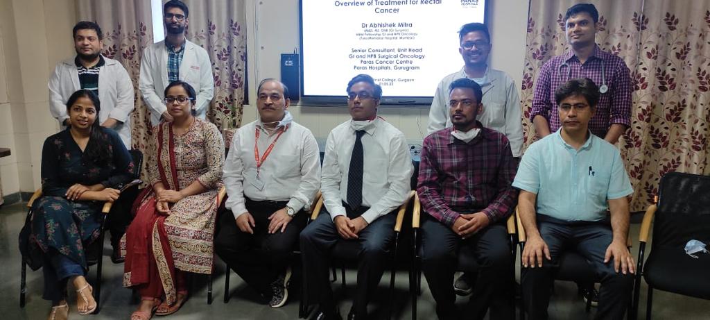 Invited lecture on Carcinoma Rectum at SGT Medical College, Gurgaon